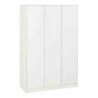 Seconique Malvern 3 Door Wardrobe - White