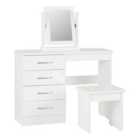 Seconique Nevada Dressing Table Set - White Gloss