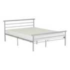 Seconique Orion 4'6" Bed - Silver