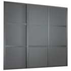 Spacepro Shaker 3 Wardrobe Door Kit Graphite Framed- 3x 3 Panel Shaker