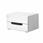 ARTE- N Hektor 22 Bedside Table, White Gloss