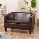 Artemis Home Ambrose 2 Seat Tub Sofa - Brown
