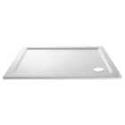 Wickes 40mm Pearlstone Rectangular Shower Tray - 1200 x 800mm