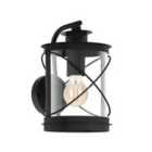 Eglo Hilburn Black Lantern-style Exterior Wall Light