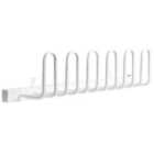 HOMCOM Wall Mounted Electric Shoe Dryer Shoe Warmers For Boots 3 Pairs White