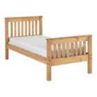Seconique Monaco 3' High End Bed - Distressed Waxed Pine