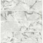 Holden Decor Odeon Marble Tile Wallpaper 10m x 53cm Dove