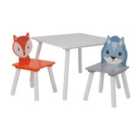 Liberty House Toys Kids Fox And Squirrel Table And Chairs Set