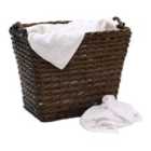 JVL Dark Square, Willow Log Basket - Brown