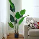 Living and Home 180 cm Tall Artificial Banana Leaf Tree Faux Large Plants in Pot