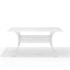 Living and Home Vintage Rectangular Cast Aluminum Garden Bistro Table