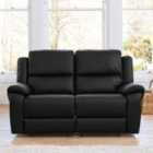 Artemis Home Brookhaven 2 Seat Electric Recliner Sofa - Black