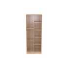 Ready Assembled Goodland Tall Shelf Unit White /Bardolino Light Oak