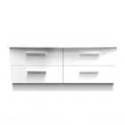 Ready Assembled Fourisse 4-Drawer Midi Chest of Drawers - White
