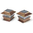 Powertek Adjustable Solar Post Lights - Pack of 2