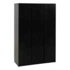 Seconique Malvern 3 Door Wardrobe - Black