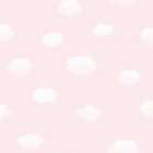 Holden Decor Cloudy Sky Pink Wallpaper - 10.05m x 53cm