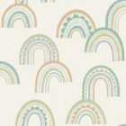 Holden Decor Boho Rainbow Green & Teal Wallpaper - 10.05m x 53cm