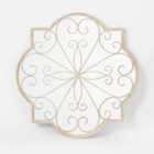 Mirroroutlet Rose Petal Shaped Garden Cream Mirror 90cm X 90cm