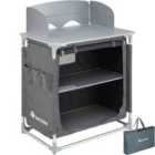Tectake Camping Kitchen 76x53.5x107cm - Grey