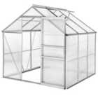 Tectake Greenhouse In Aluminium & Polycarbonate - Small