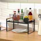 Living and Home Freestanding Black Spice Herb Rack 35X20.5Cm