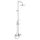 Ideal Standard Ceratherm T25 Exposed Thermostatic Bath Shower System With Idealrain Round Rainshower
