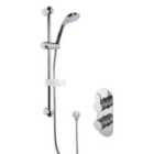 Nuie Concealed Round Thermostatic Twin Valve & Kit Chrome