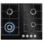 AEG HKB64420NB Black Gas On Glass Hob - 60cm
