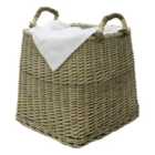 JVL Square Log Basket - Antique Wash