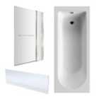 Nuie 1700X700 Eternalite Bath, Panel & Screen