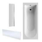 Nuie 1700X750 Eternalite Bath, Panel & Screen