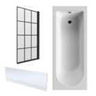 Nuie 1700X700 Standard Bath, Panel & Screen