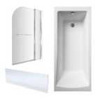 Nuie 1700X700 Standard Bath, Panel & Screen