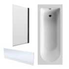 Nuie 1700X700 Eternalite Bath, Panel & Screen