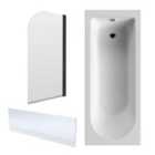 Nuie 1700X700 Standard Bath, Panel & Screen