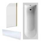 Nuie 1700X750 Eternalite Bath, Panel & Screen