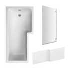 Nuie 1700 Sq Bath, Panel & Chrome Screen Rh