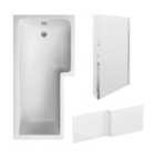 Nuie 1700 Sq Bath, Panel & Chrome Screen Rh