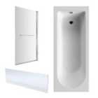 Nuie 1700X700 Standard Bath, Panel & Screen