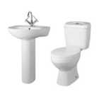 Nuie Melbourne 4 Piece Bathroom Setwhite