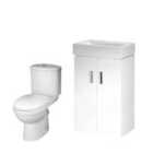 Nuie Mayford Floor Standing 450Mm Unit & Wc Gloss White