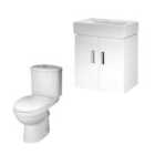 Nuie Mayford Wall Hung 450Mm Unit & Wc Gloss White