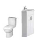 Nuie Mayford Floor Standing 555Mm Unit & Wc Gloss White