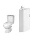 Nuie Mayford Floor Standing 555Mm Unit & Wc Gloss White
