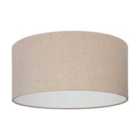 EGLO Feniglia Natural Linen Drum-shaped Ceiling Light