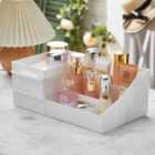 Living and Home Multi-purpose White Makeup Storage Box Drawers Organizer 34.5X21.3X16Cm