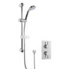 Nuie Concealed Round Thermostatic Twin Valve & Kit Chrome