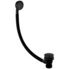 Bristan Round Clicker Bath Waste with Overflow - Black
