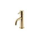 Ottone Mono Basin Mixer Tap - Brushed Brass